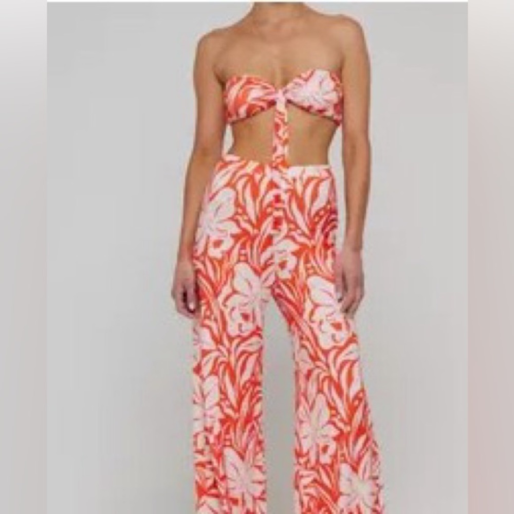 RESA Santorini Set in Clementine XL-NWT Vacation Ready Co Ord Set